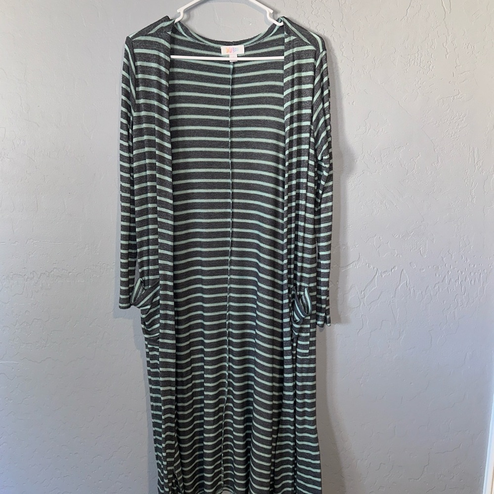 LuLaRoe Sarah Striped Long Cardigan